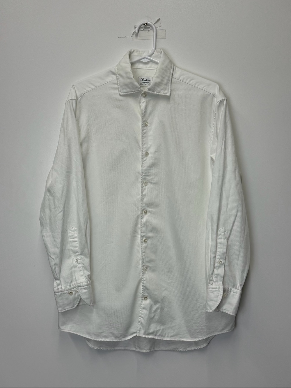 Stenströms - Textured Twill White Dress Shirt